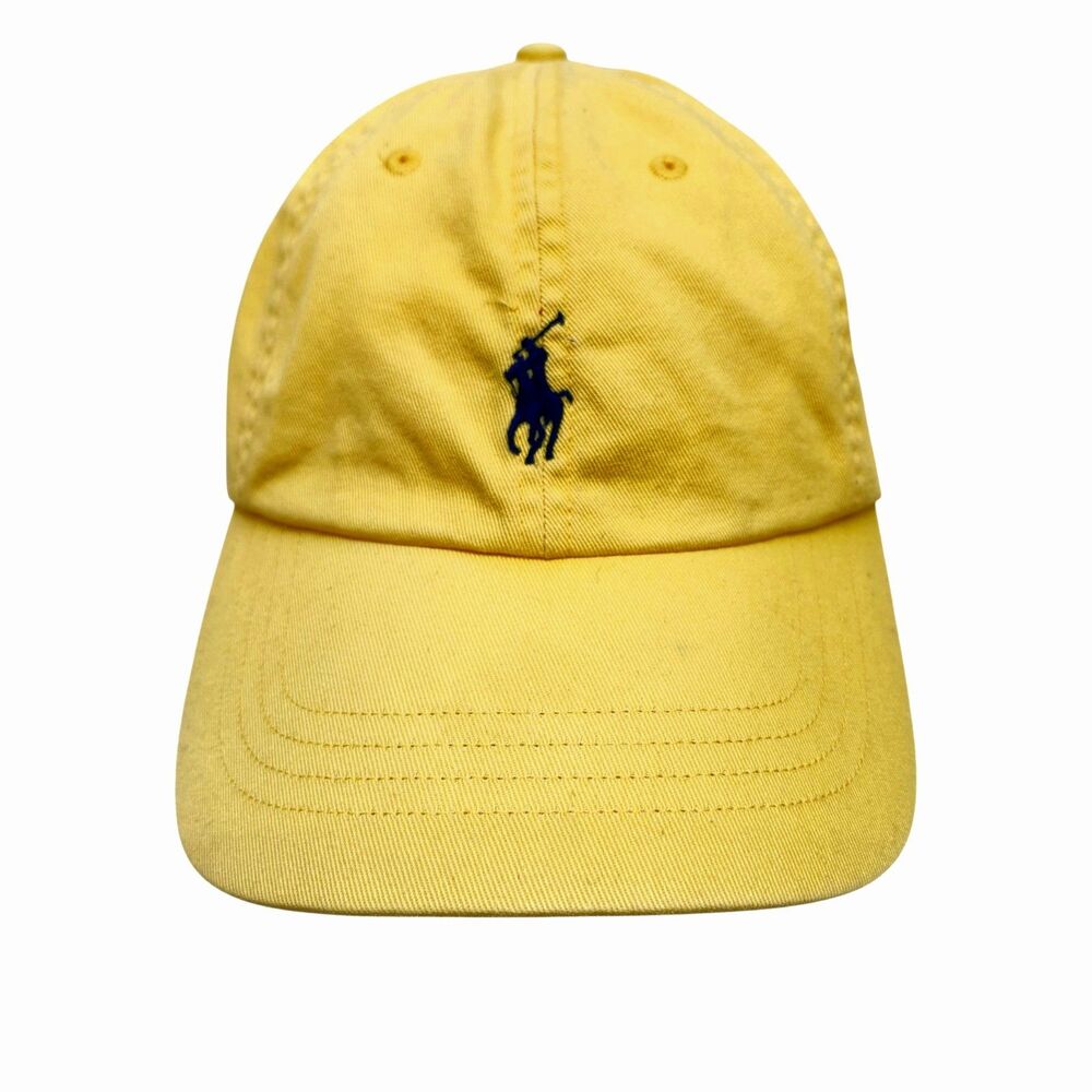 Polo Ralph Lauren Twill Classic Ball Cap Yellow Strapback Preppy Ivy League